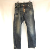 DSQUARED2 faith distressed jeans with curved seams