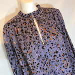 & Other Stories "Flounced Tiered A-Line Mini Dress" floral / polka dot look print peasant shirt lila