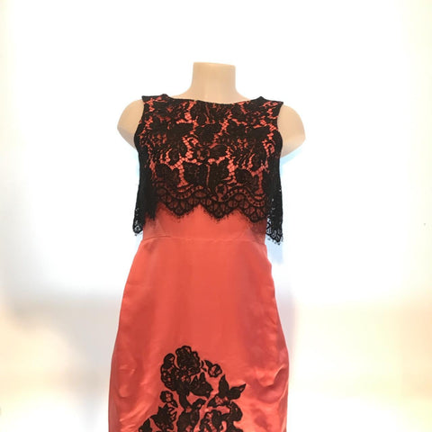 Erdem UK 10 lace and silk cocktail dress