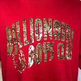 Billionaire Boys Club tree print logo red tshirt