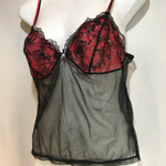 Ted baker lace mesh lingerie cami top with diamond studded detail