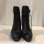 Black leather boots from Bally with laces