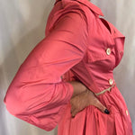 RED Valentino Garavani coral pink lightweight trench rain coat / mac