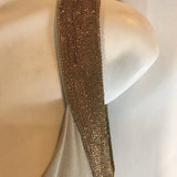 Alberta Ferreti light khaki-colored bodycon mid-length dress with straps decorated with gold sequins