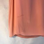 Cedric Charlier salcom peach sorbet pastel pink silky midi / maxi long dress