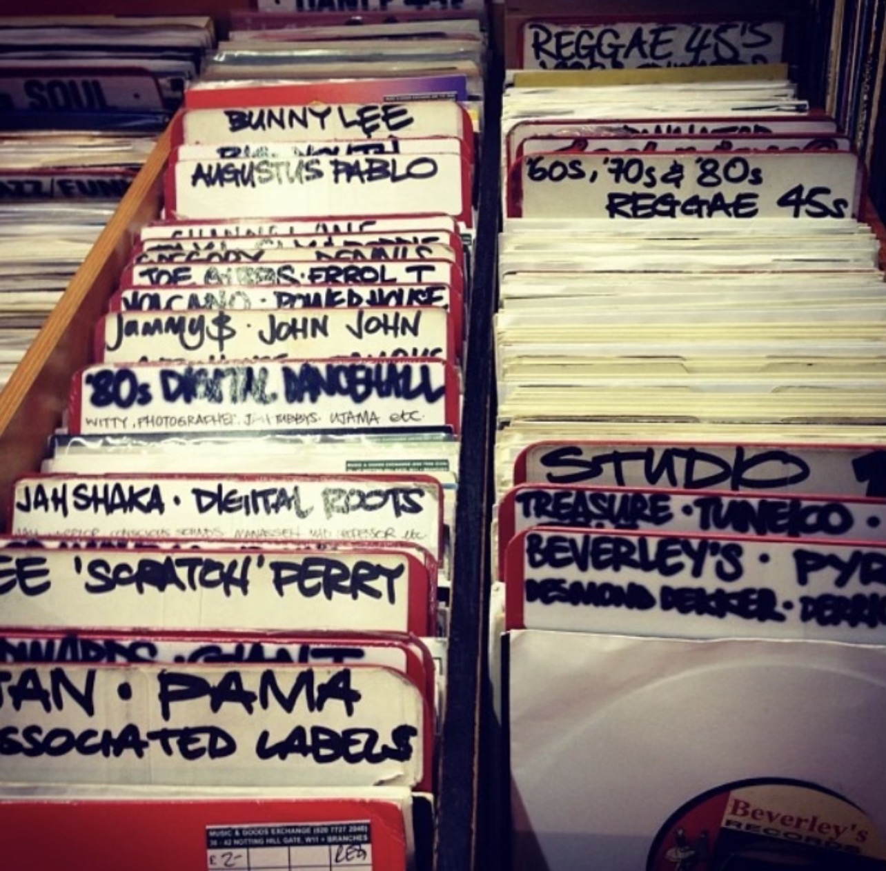 Reggae records in Soul Dance dept