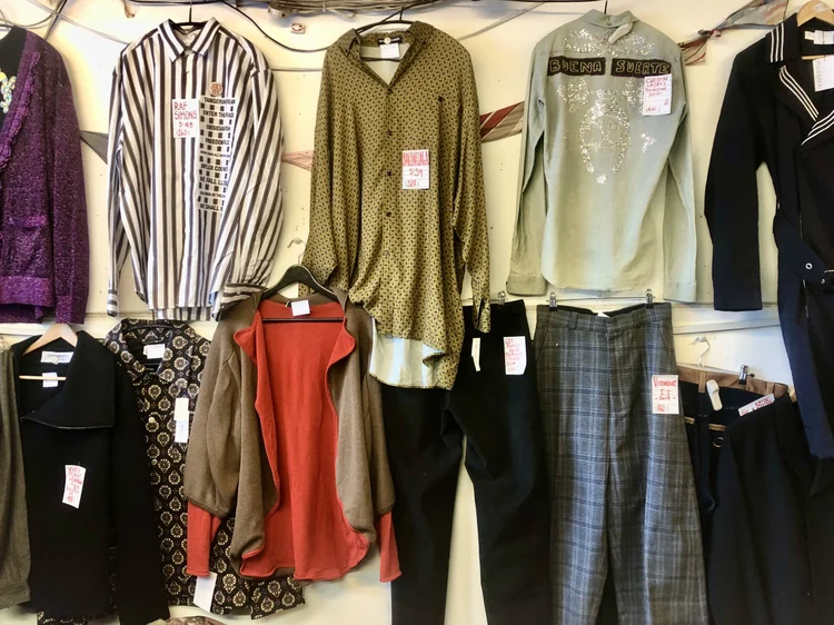 Inside Retro Man Vintage Clothing Store